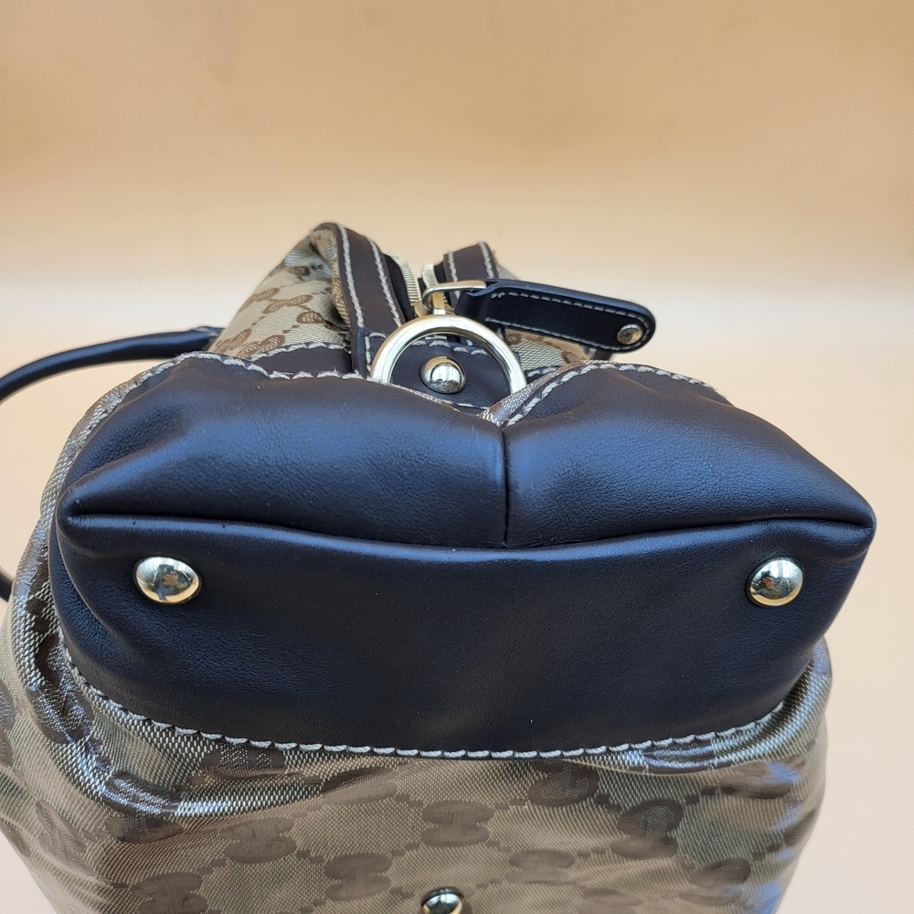 GUCCI GG Crystal Hand Bag Coated Canvas..Authentic..w/COA - Picture 14 of 17